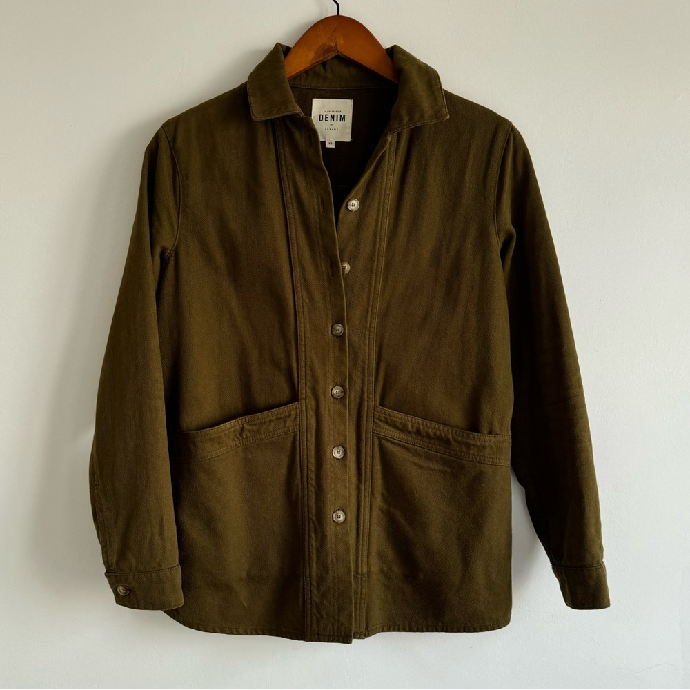 Sézane Will Jacket - Size: XS - Color: Khaki